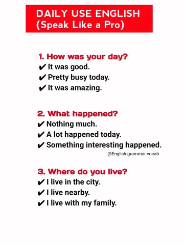 Speak English like a pro with these daily use sentences!
Practice these simple c