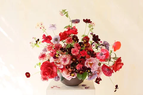 Shirley poppies and brush strokes pansies ❤️❤️