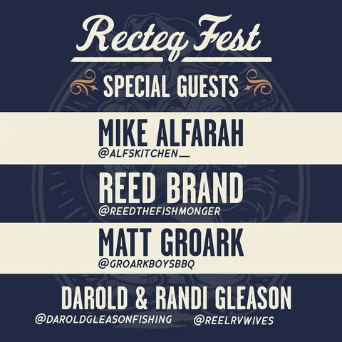 🔥11 DAYS UNTIL recteq Fest 2026, and the LIVE COOKING DEMO lineup is stacked!!
