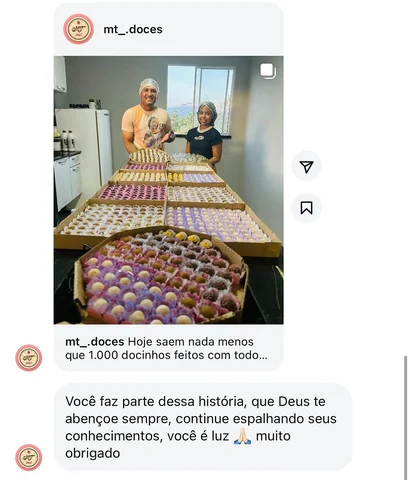 Obrigado a cada pessoa que confia em meu trabalho, agradeço demais cada feedback