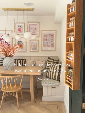 Hidden storage ideas we’ve used in our home renovations and would create again �