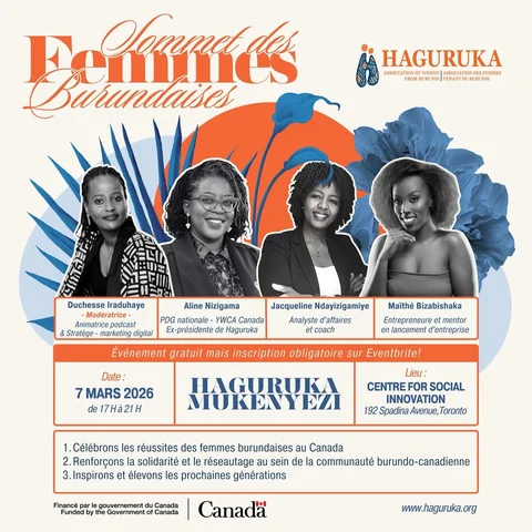 🌸 Sommet des femmes burundaises 2026 – Haguruka Mukenyezi 🌸

Nous avons le pla
