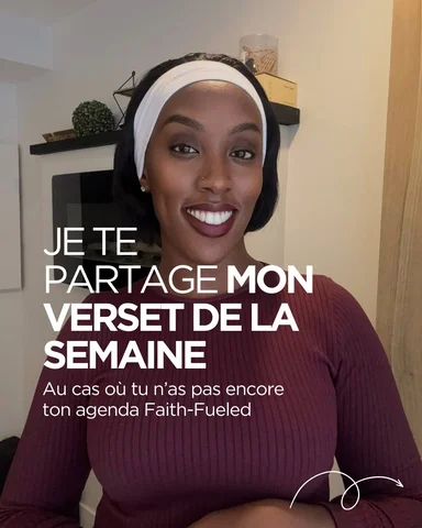 La nouvelle version de l’agenda “Faith-Fueled” comprend 1 verset à chaque début 