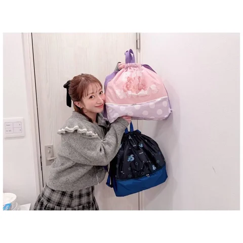 べネッセ 進研ゼミ小学講座とコラボして作ったこちらのナップサック型の体操着袋をもう申し込んでくれた方はいますか？☺️💕

改めて完成品が私の手元にも届いたので