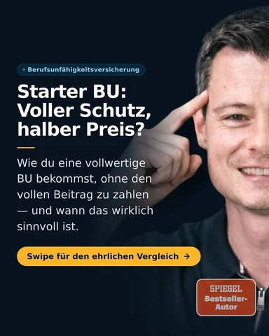 Voller BU-Schutz zum halben Preis — klingt zu gut, um wahr zu sein? 🤔

Die Star