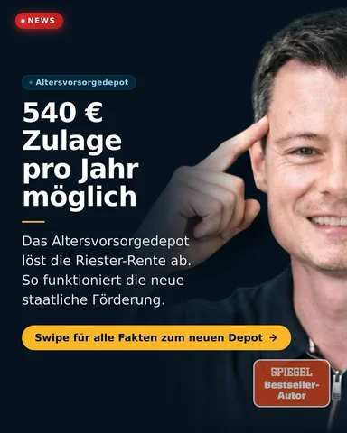 Ab 2027 kommt das Altersvorsorgedepot – der offizielle Nachfolger der Riester-Re