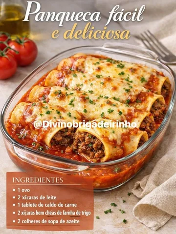 Panqueca fácil 

Ingredientes para a Massa:

1 ovo

2 xícaras de leite

1 tablet
