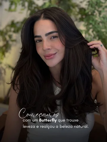 ✨ Do movimento à personalidade.

Começamos com um corte Butterfly, trazendo leve