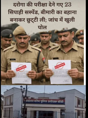 23 सिपाही सस्पेंड...!!! @si_seema_singh