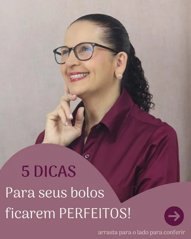 Oi gente! Que tal 5 Dicas para seus bolos ?
Acompanha o post que eu te ensino me