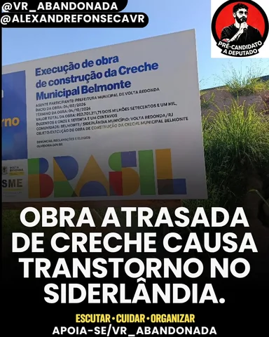 Atrasos e caos na gestão na cidade tem consequência reais 

Denúncia – obra da C