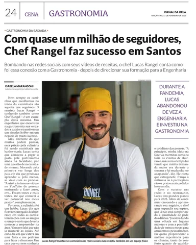 Aos poucos o resultado e o reconhecimento vem.
Matéria que fiz para o @jornaldao