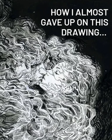 Here's a little story about how I saved a drawing by giving up on perfection..

