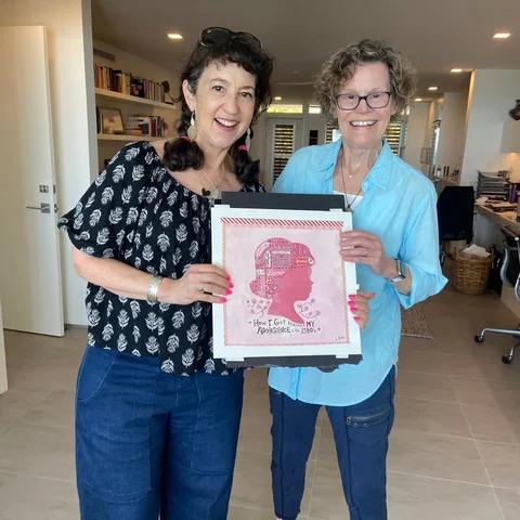 While Selina Alko was in town, she had lunch at Judy's and Judy showed off the a