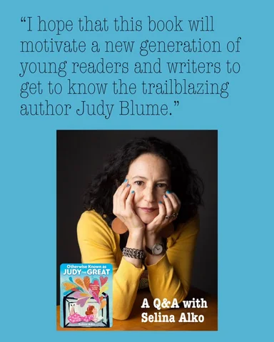 We are looking forward to Judy's event with Selina Alko, author of the new pictu