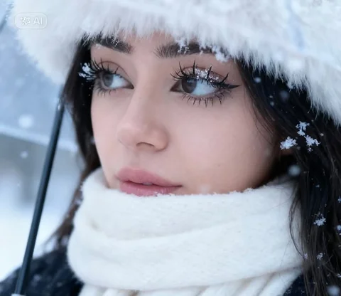 أيا أكتر صورة بتشبهني!؟✨🥹🐻‍❄️⛄️💋 #تريند #تريند_الثلج #حنين #حنين_نقرش #hanin_