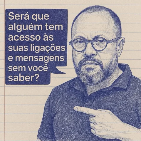 Será que estão te espiando no celular? Me diga abaixo! #dicadodia #celular #segu