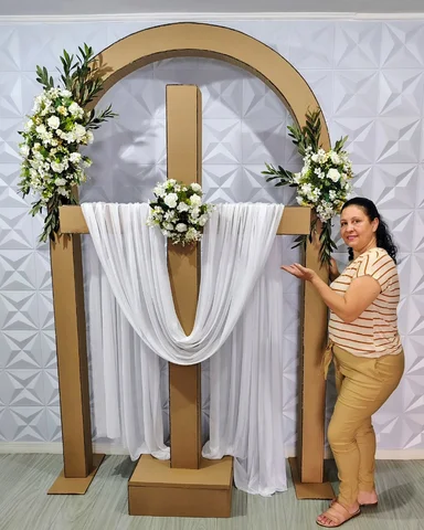 Essa DECORAÇÃO DE PÁSCOA vai emocionar sua igreja 😍 Faça também com moldes em P