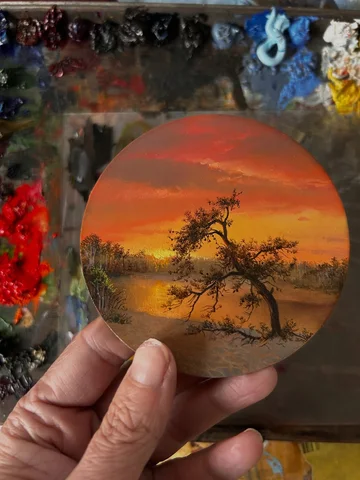 Three miniatures started last autumn and finished this week (oil on copper, the 