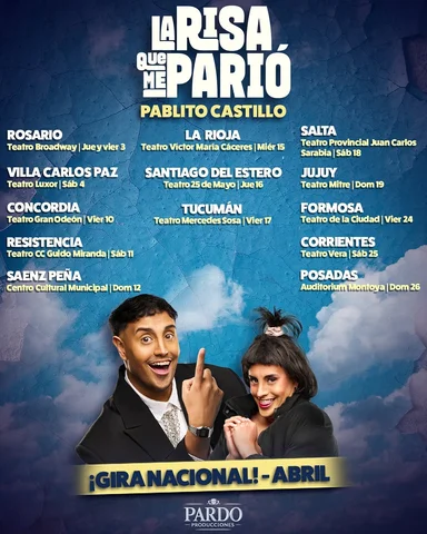 No puedo creer esta gira de abril 🥹🎉❤️

Decime… ¿de dónde sos? ¿Nos vemos ahí?