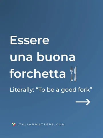Sei una buona forchetta? 🍴🇮🇹 #italy #italian #languages