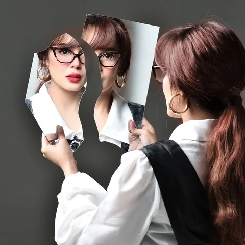 sometimes we find ourselves looking in a broken mirrors to get a reflection of o