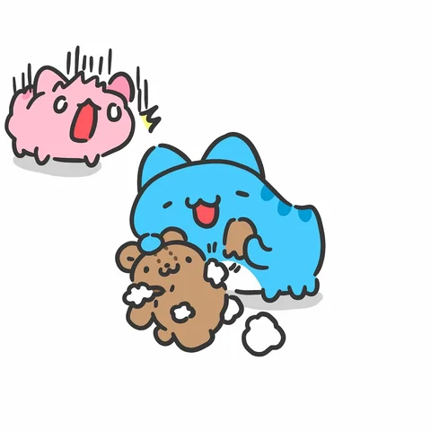妹妹咪卡的熊布偶🐻
————
卡特島4月新品上架，（4/2開賣）
快來把超胖熊咖波帶回家吧！
官網跟門市都有販售喔。

🌟對了！台中動漫節跟台北插博
這次都