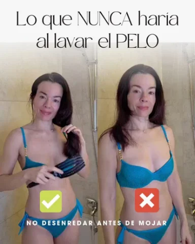 Publi. ERRORES al LAVAR el PELO😜👇🏻

1️⃣¿desenredas antes de lavar? Esto garan