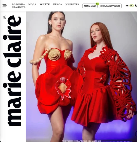 Honored to be featured in @marieclairemag for @bibilawrence ✨
•
Designer: @bibil
