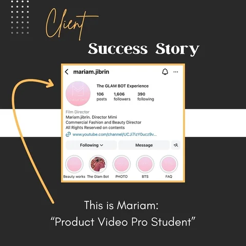 We love a good success story!🤩 

Mariam is one of my students inside of @produc
