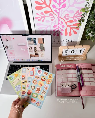 Planning, but make it a little fun and a lot calming. —Starting March with clear