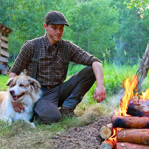 It’s been exactly one year since I laid the first log for the walls of my cabin.