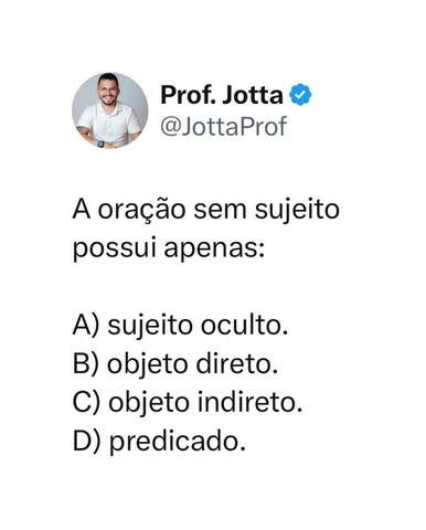 QUESTÃO OBSTINADA ⚡️

A explicação e o gabarito estão no comentário fixado. ✅

D