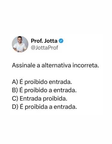 Passe para o lado! ➡️

Deixe a sua resposta antes de ver a explicação! 👇🏻