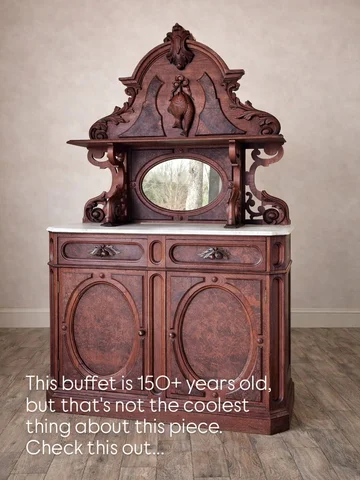 This mirror was a later change, but I know it's been there for many decades. Was