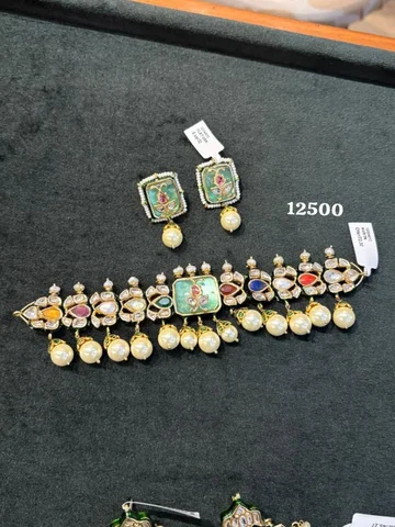 Choker  Set only @rukmanijewells 
DM screenshot for enquiries or whatsapp on +91