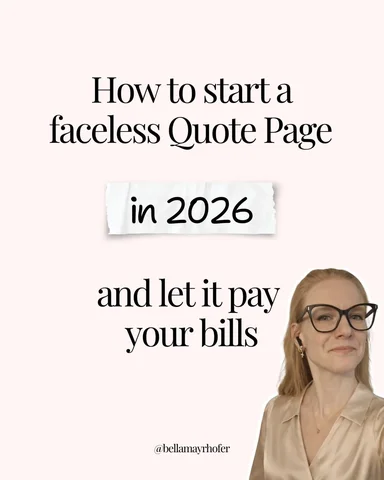 How to start a faceless Instagram page in 2026 and let it pay your bills 💸

No 