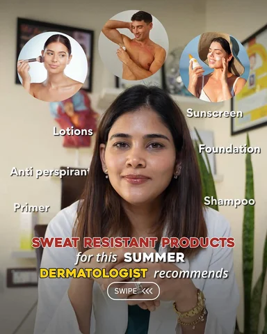Sweat resistant products for this summer ☀️