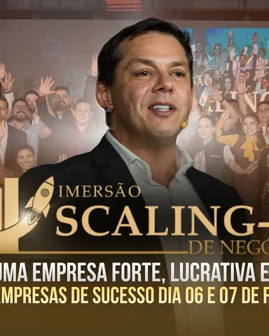 A Imersão Scaling UP é um ambiente de decisão para empresários que já faturam, m