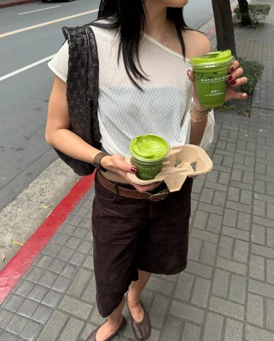 quick matcha run 🍵🔋🌱