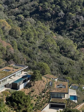 contemporary hillside villas