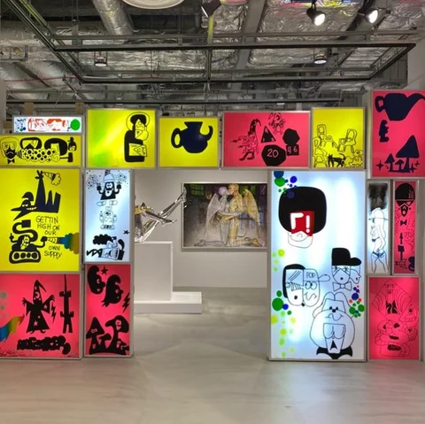 Light box installations. Todd James