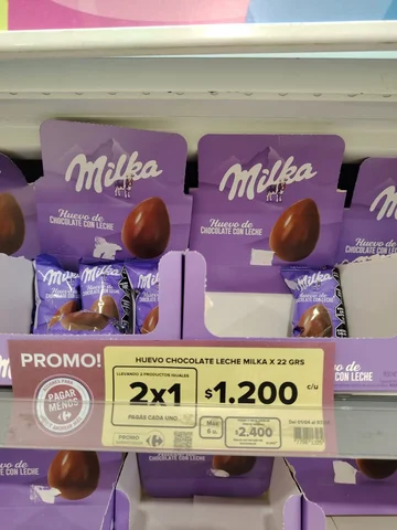 2x1 en huevos de pascua en Carrefour 

Jueves hay promo con Mercadopago 

Que le