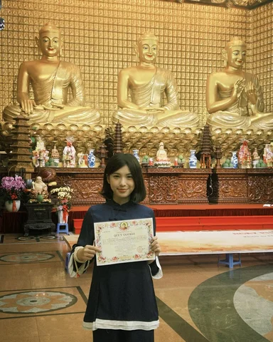 Tên của chính bản thân lại trở thành pháp danh 🤍 Duyên quá điii. Lúc đầu cứ ngỡ