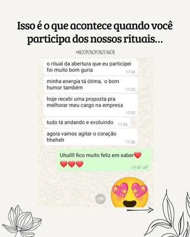 Desde 2017, quando criei o @hooponoponoeamor, venho compartilhando conhecimentos