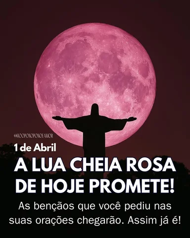 A Lua Cheia Rosa de hoje não recebe esse nome por causa da cor 🌕

Esse nome vem