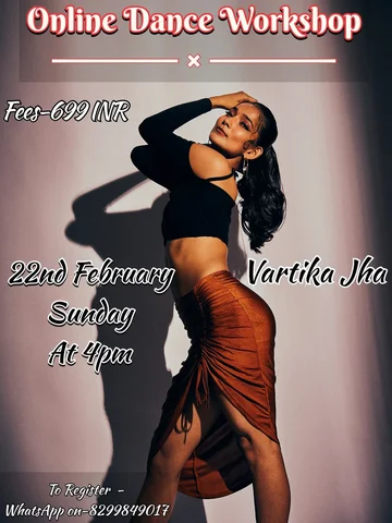 Online Dance workshop 
On 22 nd February 

Registrations are open now ….

To reg