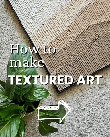Learn to make textured art 👆

This Beige Ridges is a great beginner design to s