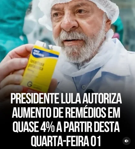 💊📈 GOVERNO AUTORIZA REAJUSTE NOS MEDICAMENTOS NO BRASIL

O presidente Luiz Iná