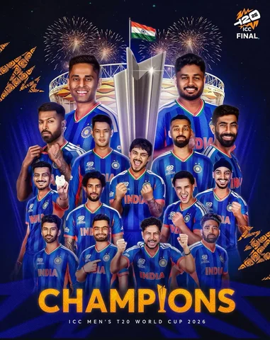 Congratulations to Team India on winning the T20 World Cup! 🏆🇮🇳

A fantastic 